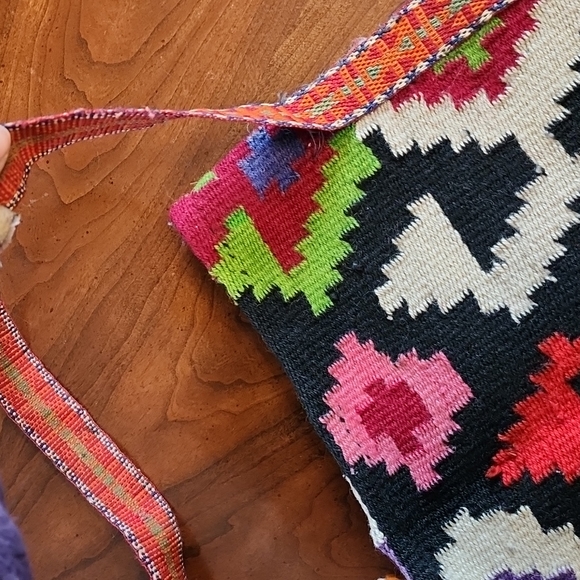 VINTAGE handmade woven bag - Picture 4 of 12